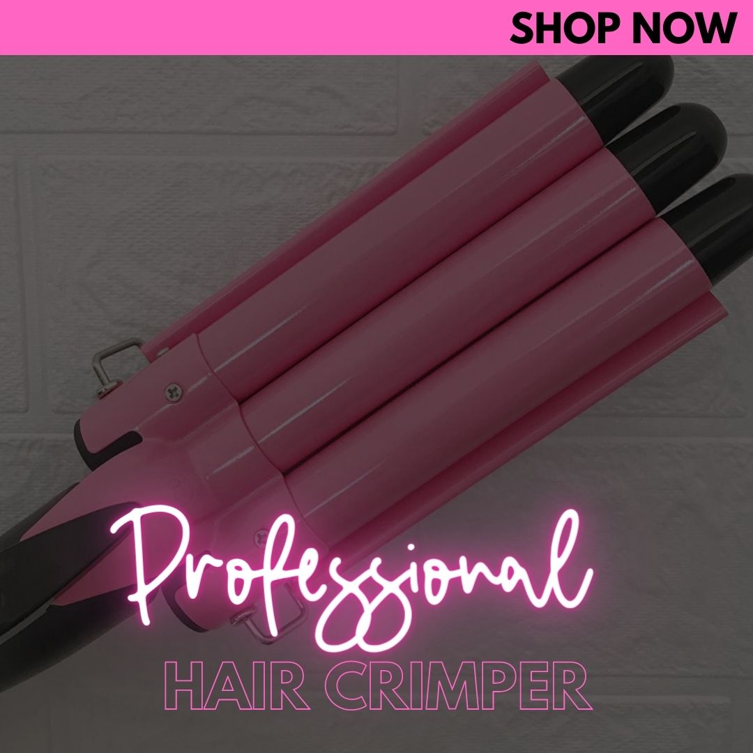 Professional hair crimping iron